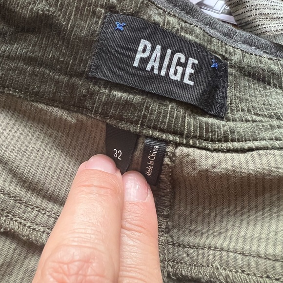 Anthropologie Paige Ultra High Rise Corduroy Pants Size 32 - Picture 2 of 6